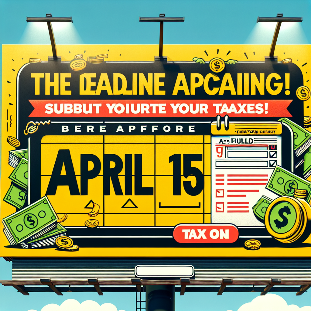 ¡La fecha límite se acerca! Presenta tus taxes antes del 15 de abril